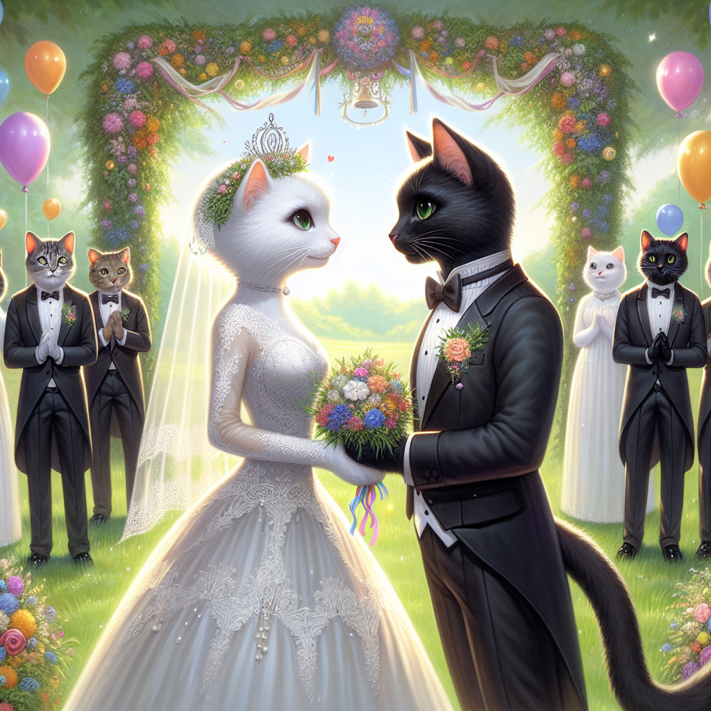 Котик с игрушкой